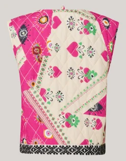 Printed Gilet Roze By Lizzy