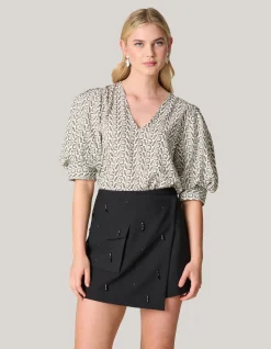 Printed Heart Top Wit