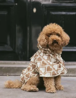 Printed Honden Regenjas Gebroken Wit By Furmey