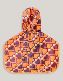 Printed Honden Regenjas Oranje By Furmey