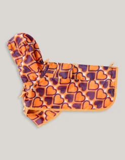 Printed Honden Regenjas Oranje By Furmey