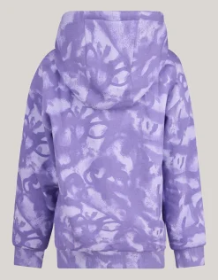 Printed Hoodie Paars