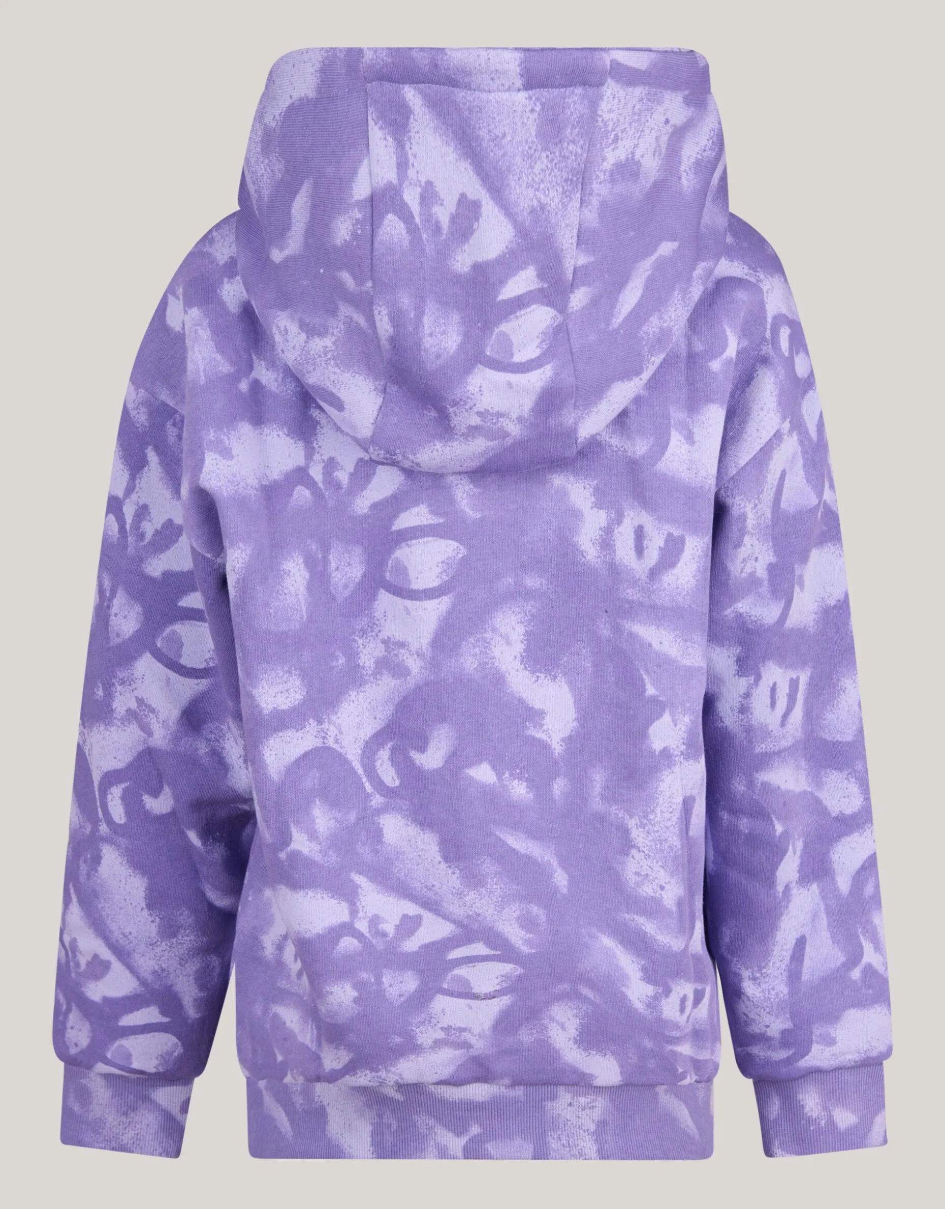 Printed Hoodie Paars