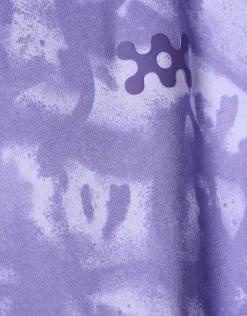 Printed Hoodie Paars