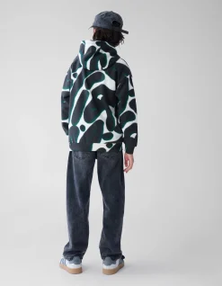 Printed Hoodie Zwart