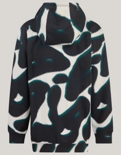 Printed Hoodie Zwart