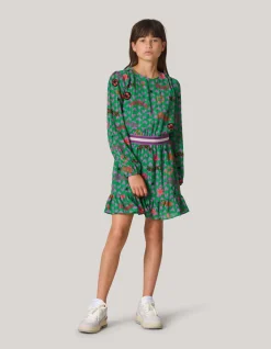 Printed Jurk Groen