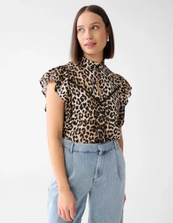 Printed Leopard Top