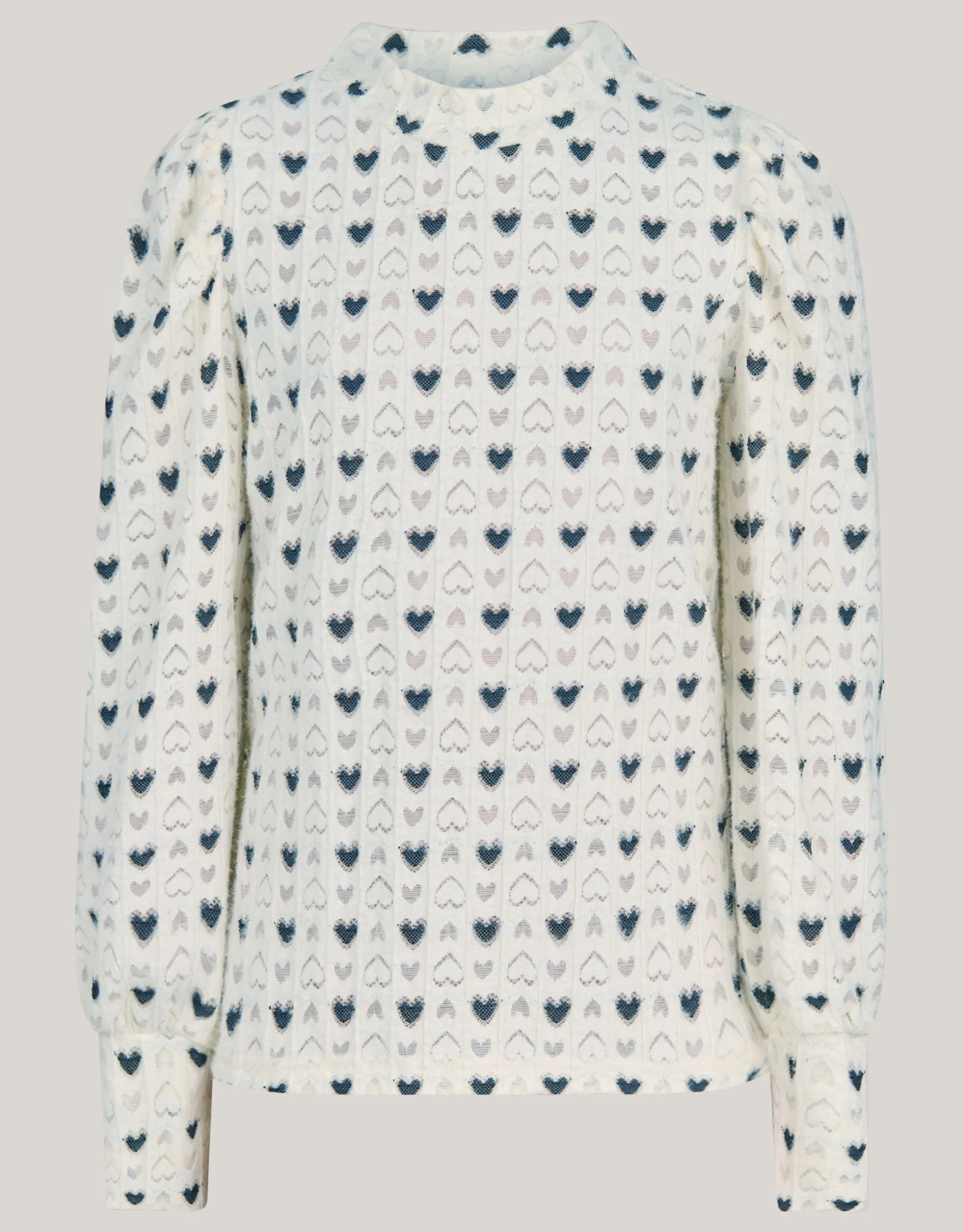 Printed Longsleeve Wit By Lizzy