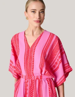 Printed Mini Jurk Roze