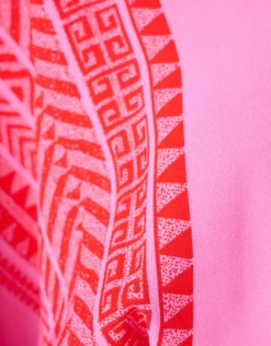 Printed Mini Jurk Roze