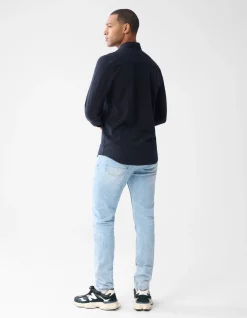 Printed Overhemd Donkerblauw