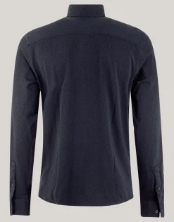 Printed Overhemd Donkerblauw