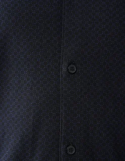 Printed Overhemd Donkerblauw