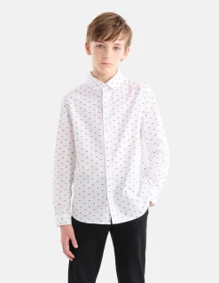 Printed Overhemd Wit