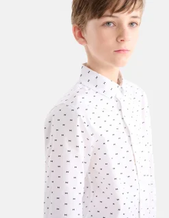 Printed Overhemd Wit