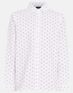 Printed Overhemd Wit