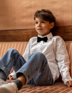 Printed Overhemd Wit