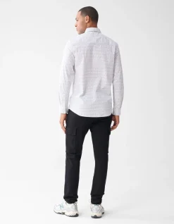 Printed Overhemd Wit