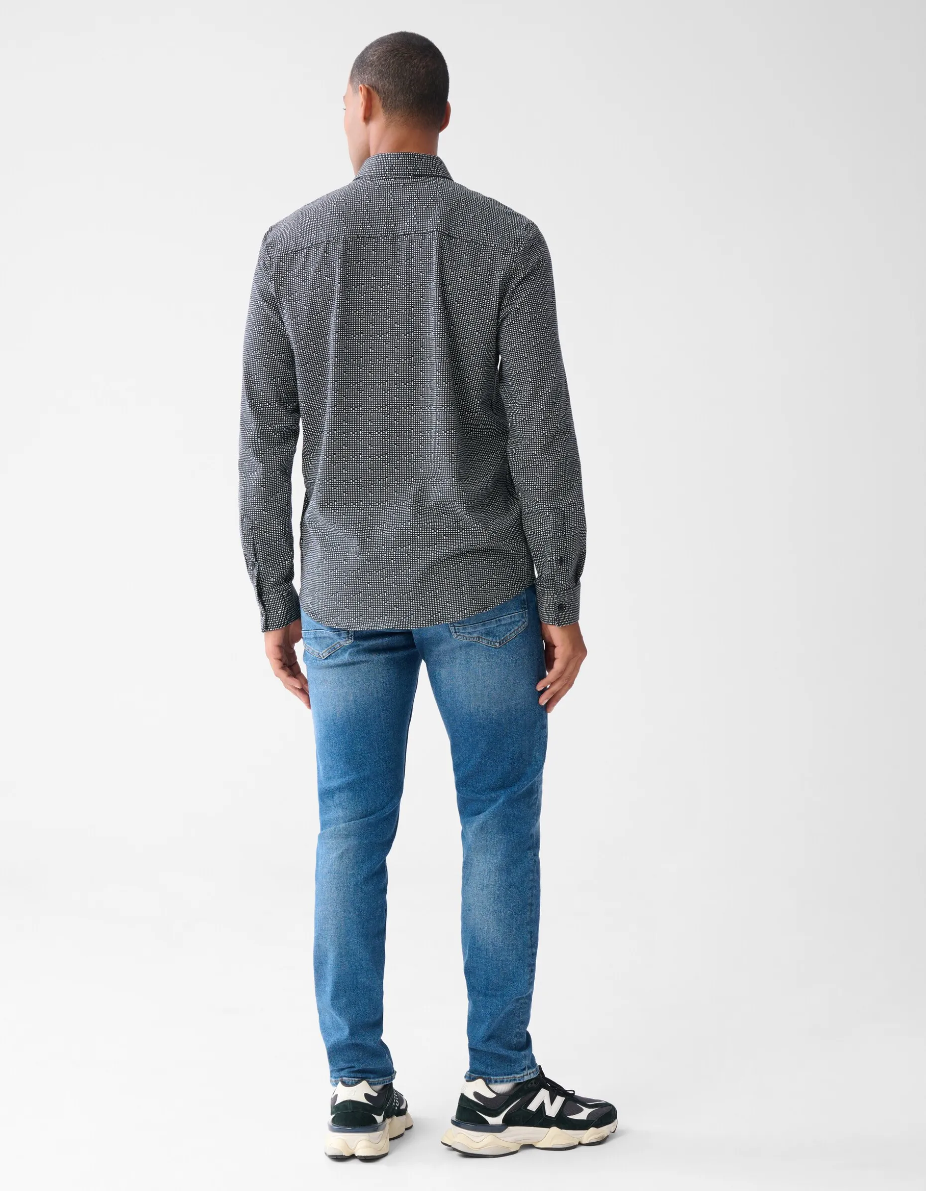 Printed Overhemd Zwart