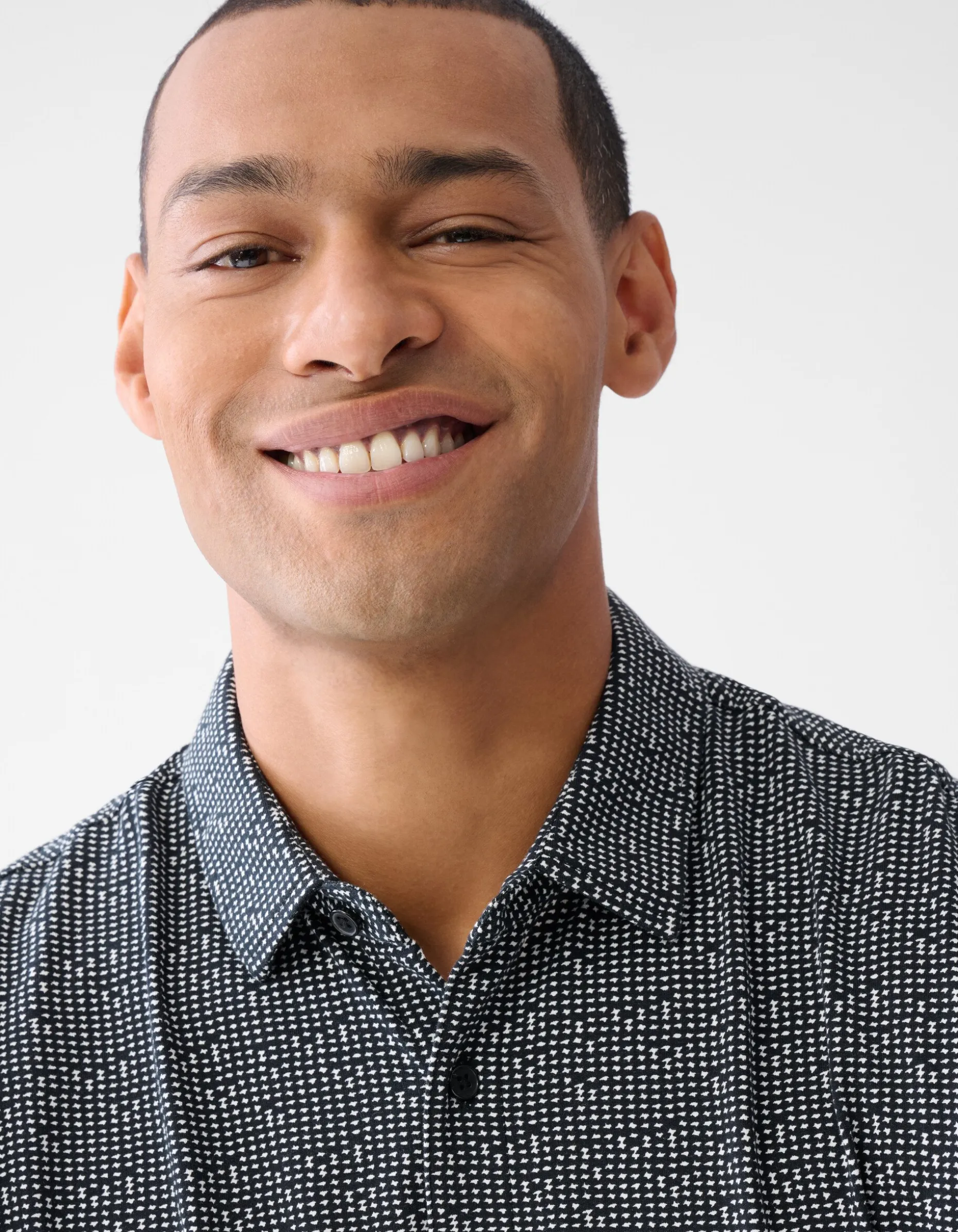 Printed Overhemd Zwart