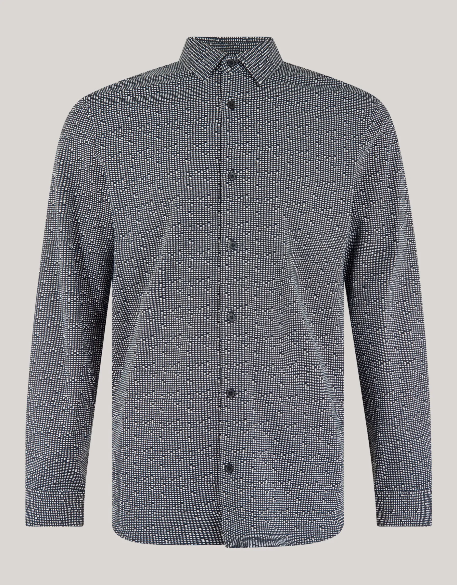 Printed Overhemd Zwart