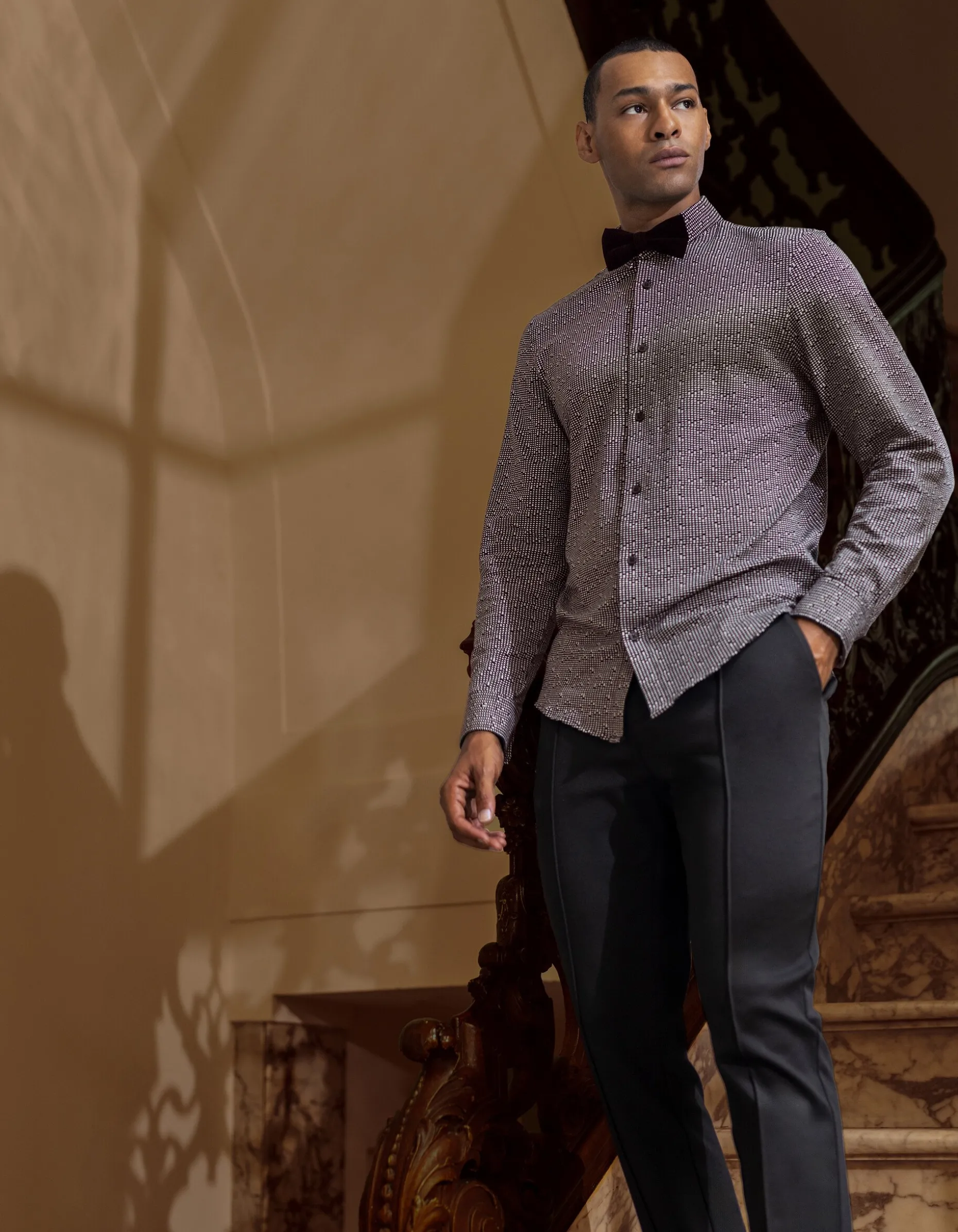 Printed Overhemd Zwart