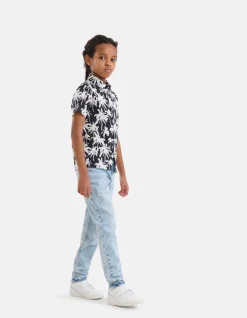 Printed Overhemd Zwart/Wit