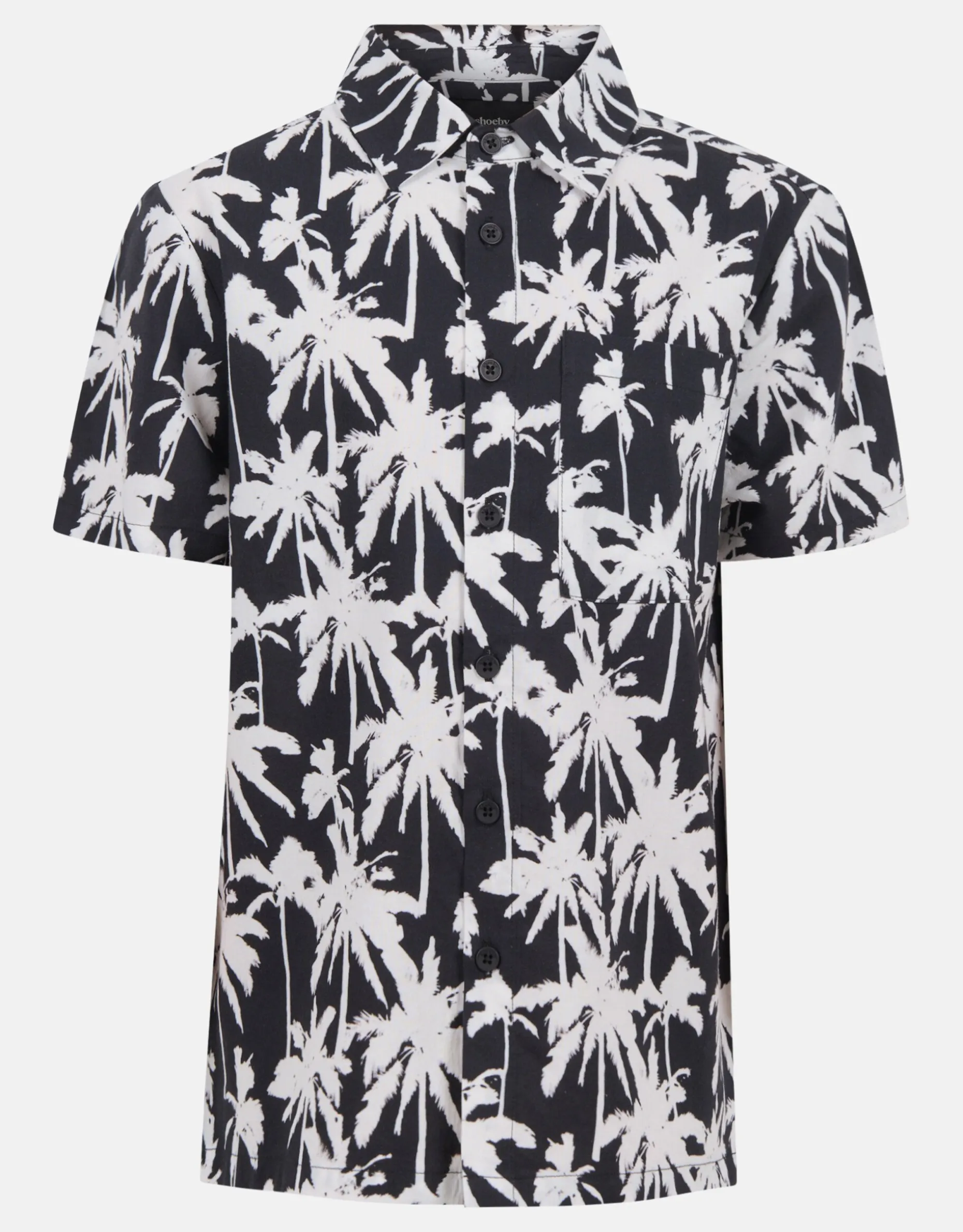 Printed Overhemd Zwart/Wit