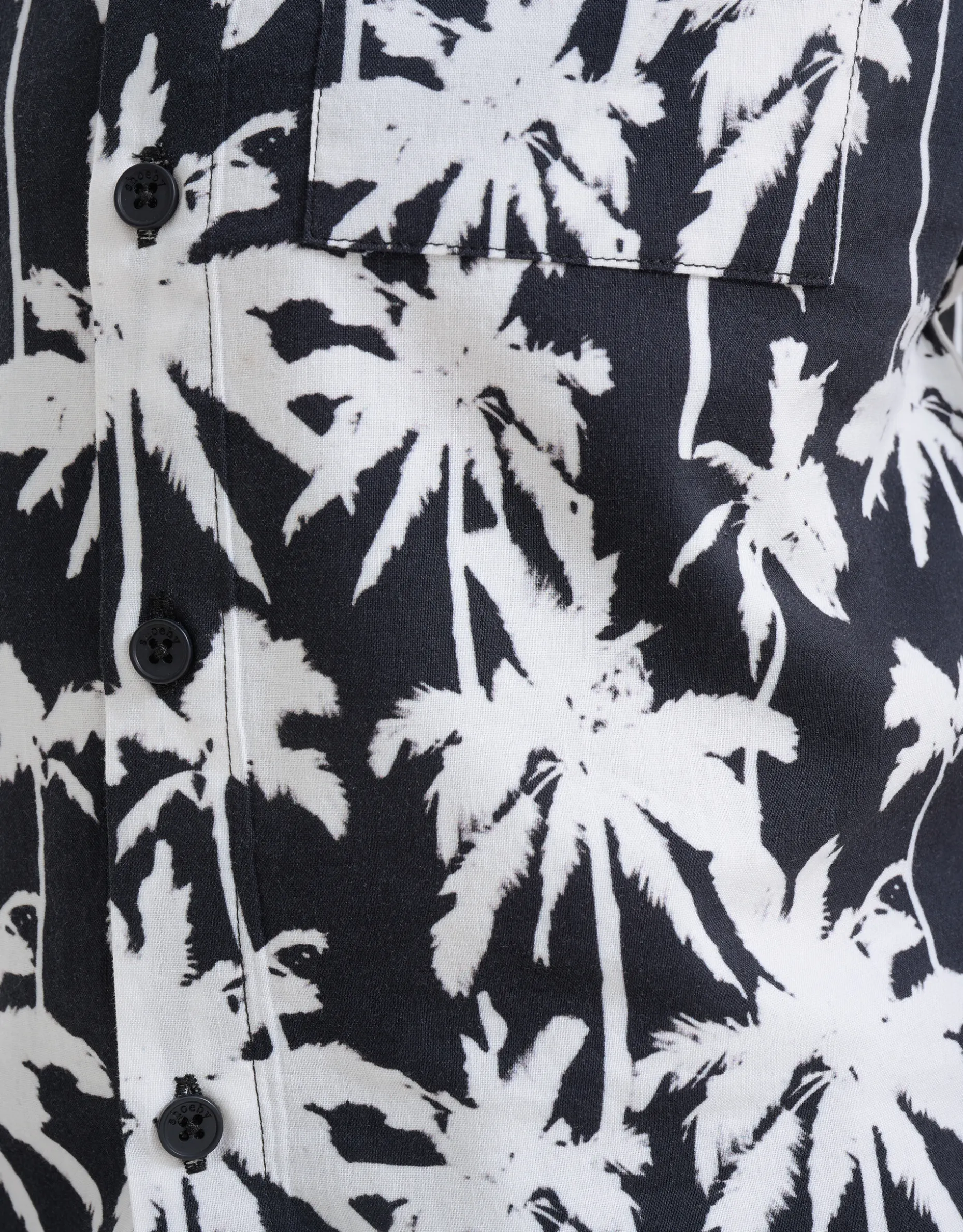 Printed Overhemd Zwart/Wit