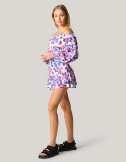 Printed Short Gebroken Wit