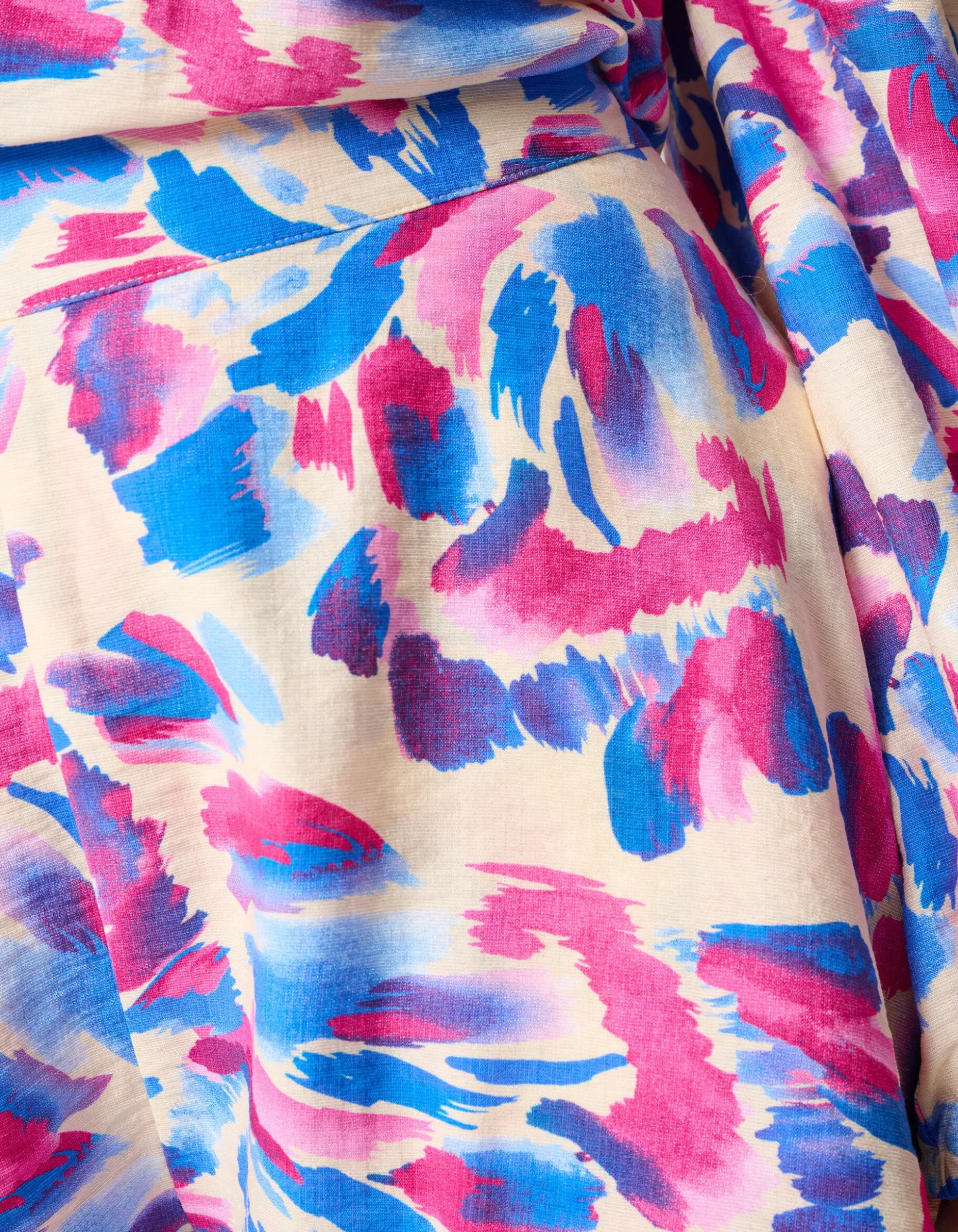 Printed Short Gebroken Wit