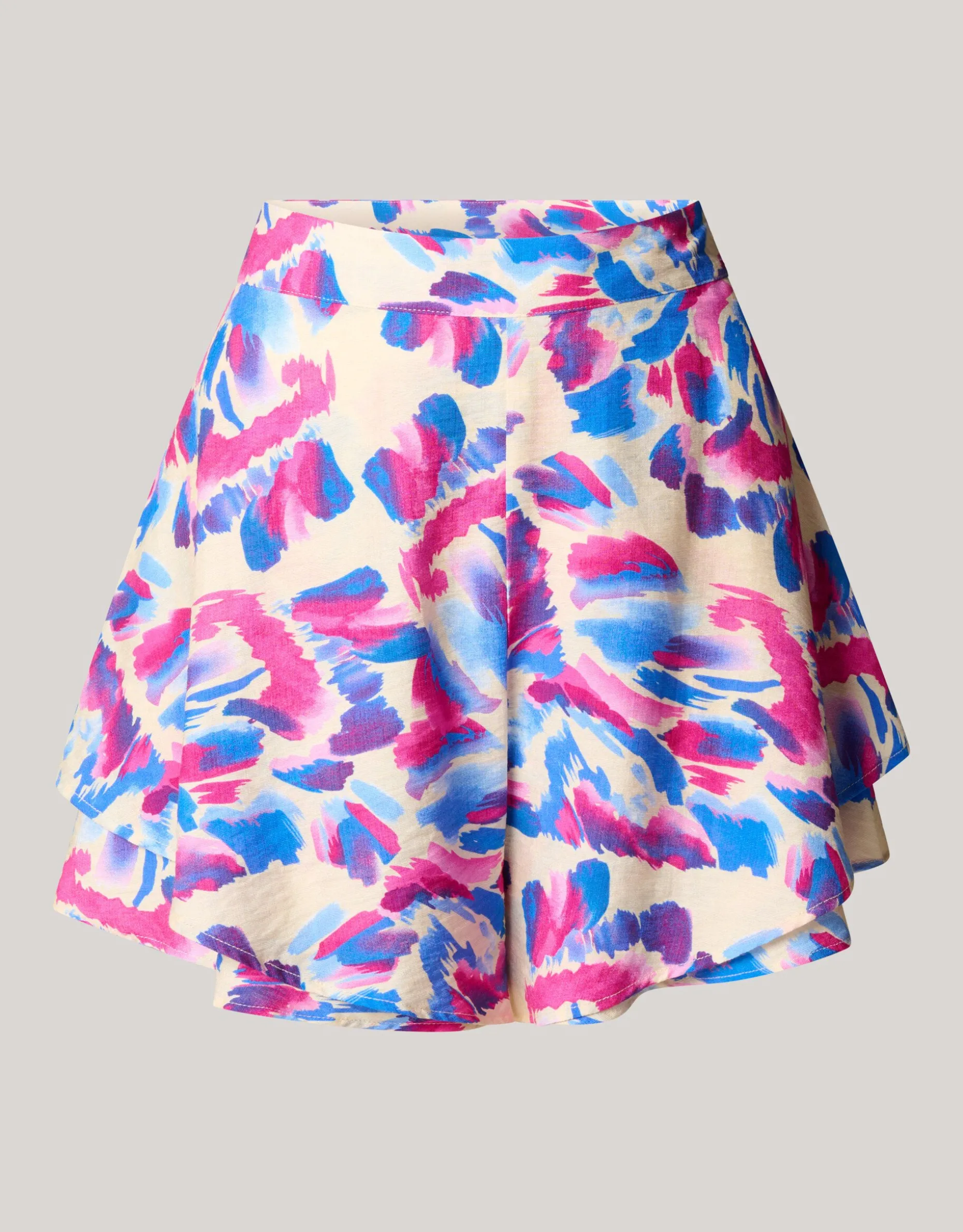 Printed Short Gebroken Wit