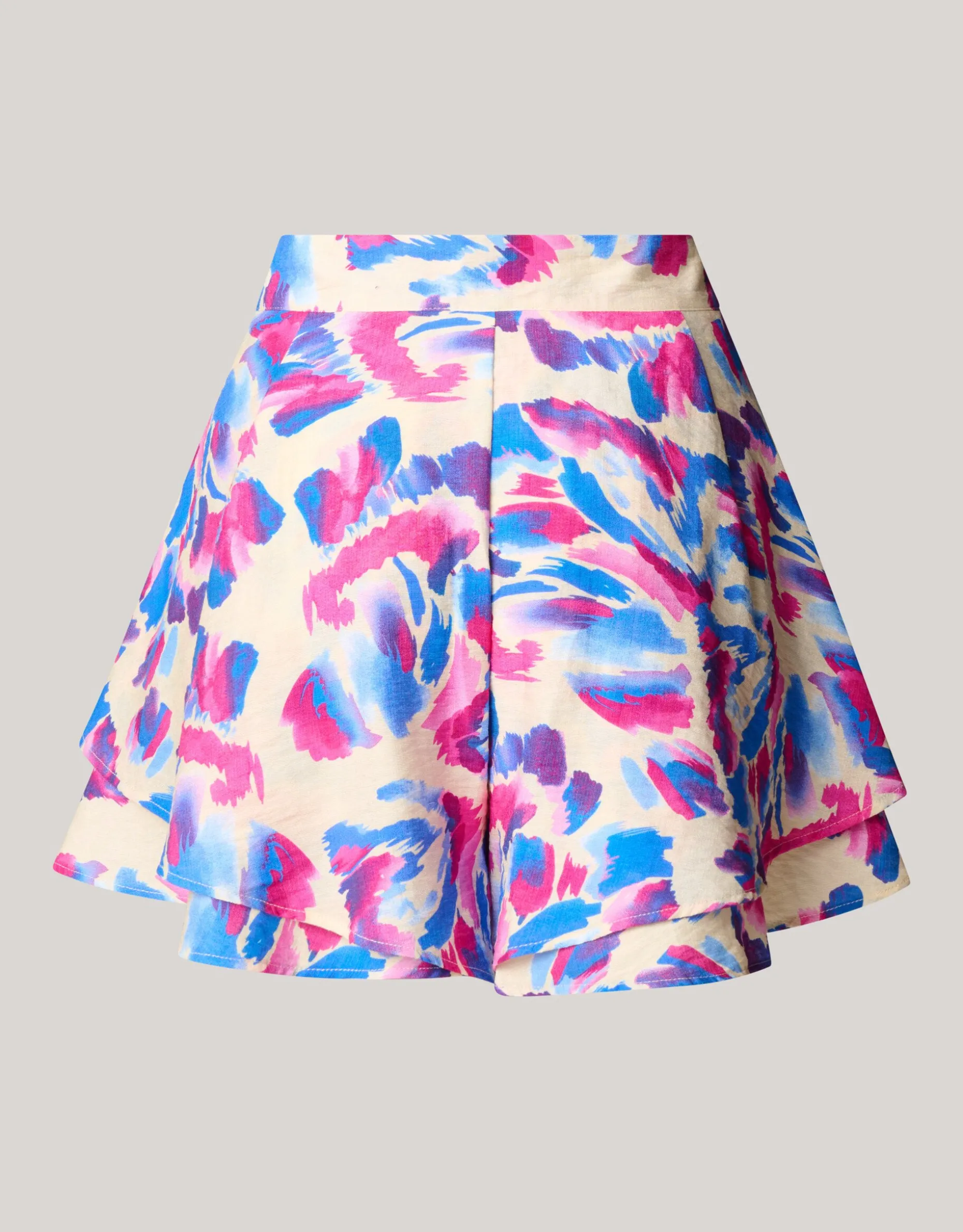 Printed Short Gebroken Wit