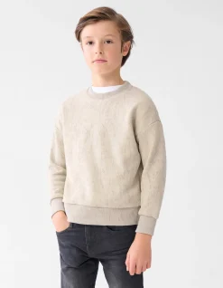 Printed Sweater Beige