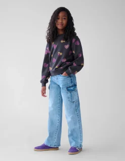 Printed Sweater Donkergrijs