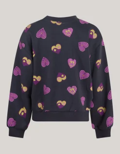 Printed Sweater Donkergrijs