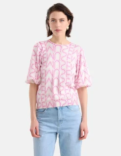 Printed Trui Lichtroze