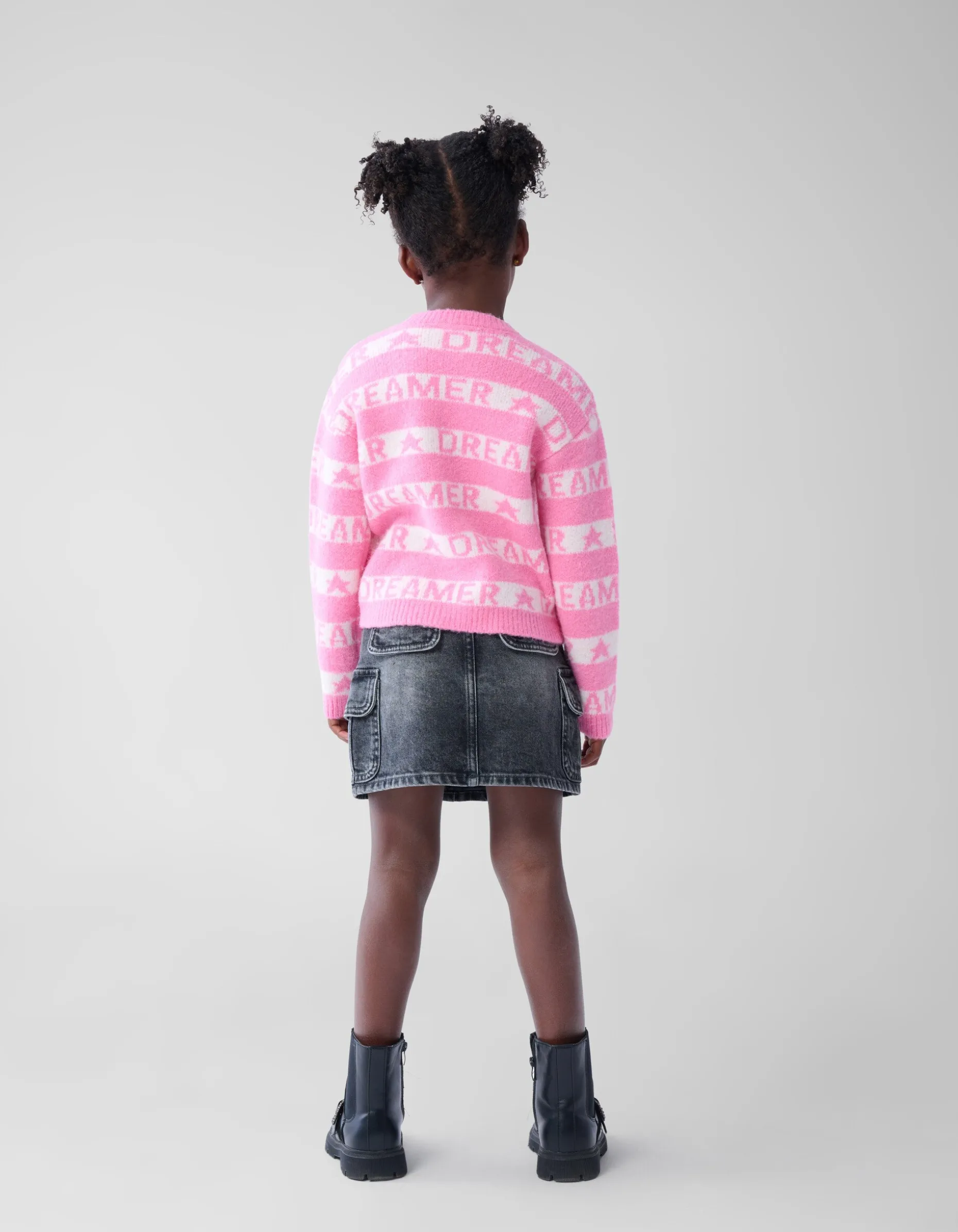 Printed Trui Lichtroze