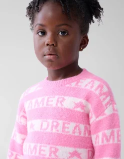 Printed Trui Lichtroze