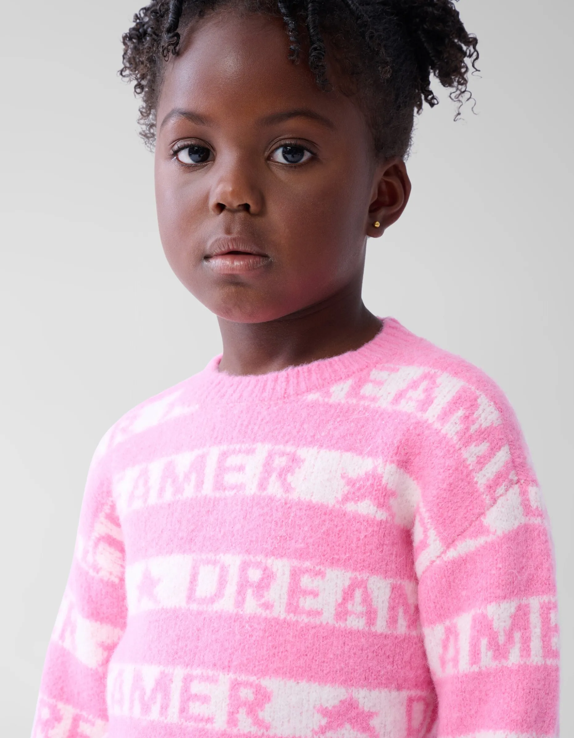 Printed Trui Lichtroze