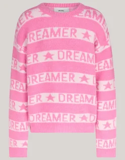 Printed Trui Lichtroze