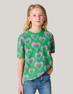 Printed T-shirt Groen
