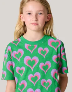 Printed T-shirt Groen