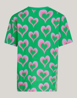 Printed T-shirt Groen