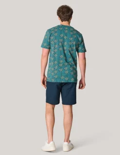 Printed T-shirt Turquoise