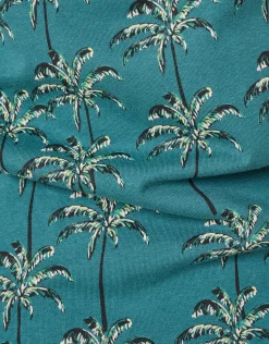 Printed T-shirt Turquoise