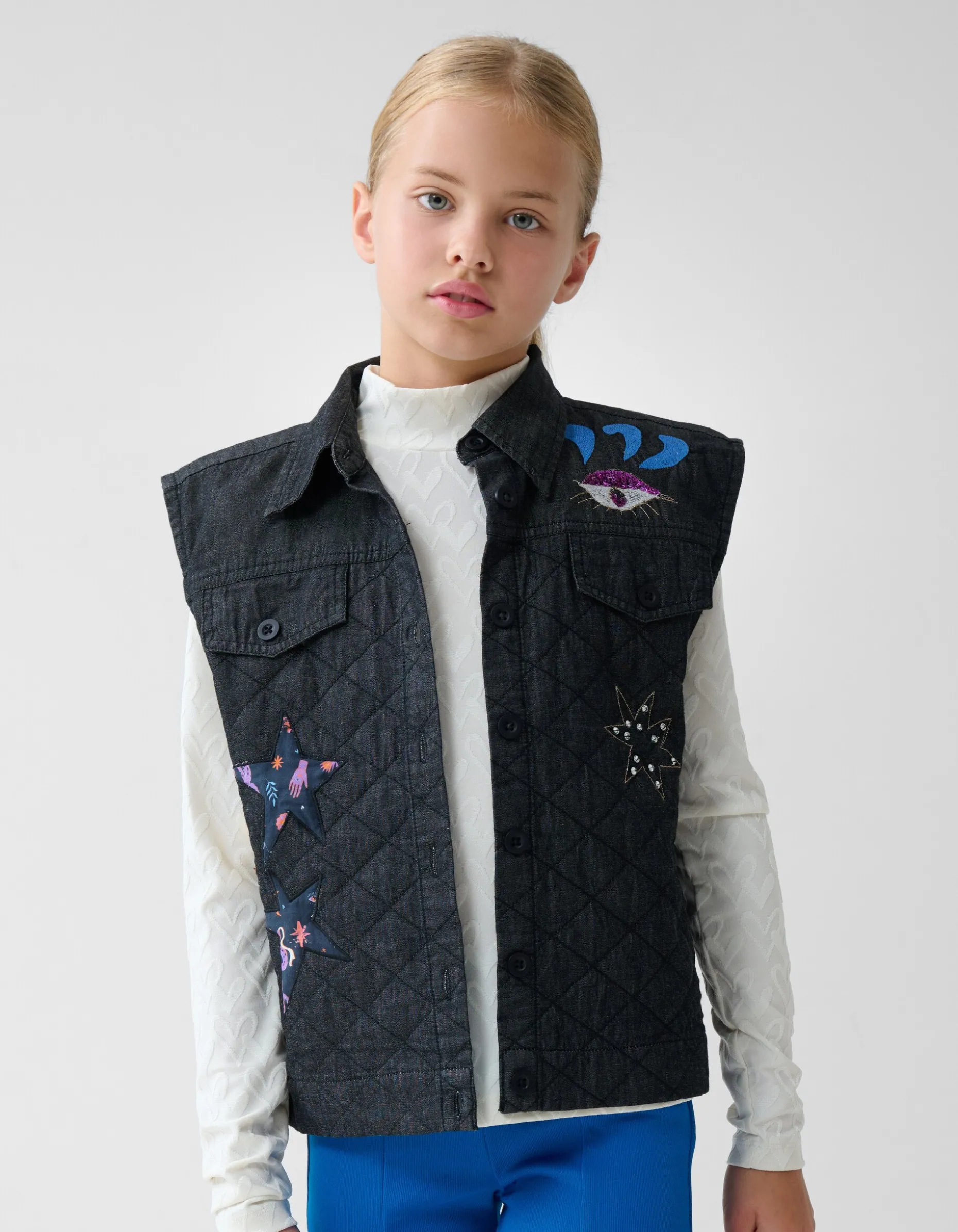 Quilted Gilet Donkergrijs