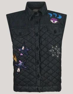 Quilted Gilet Donkergrijs