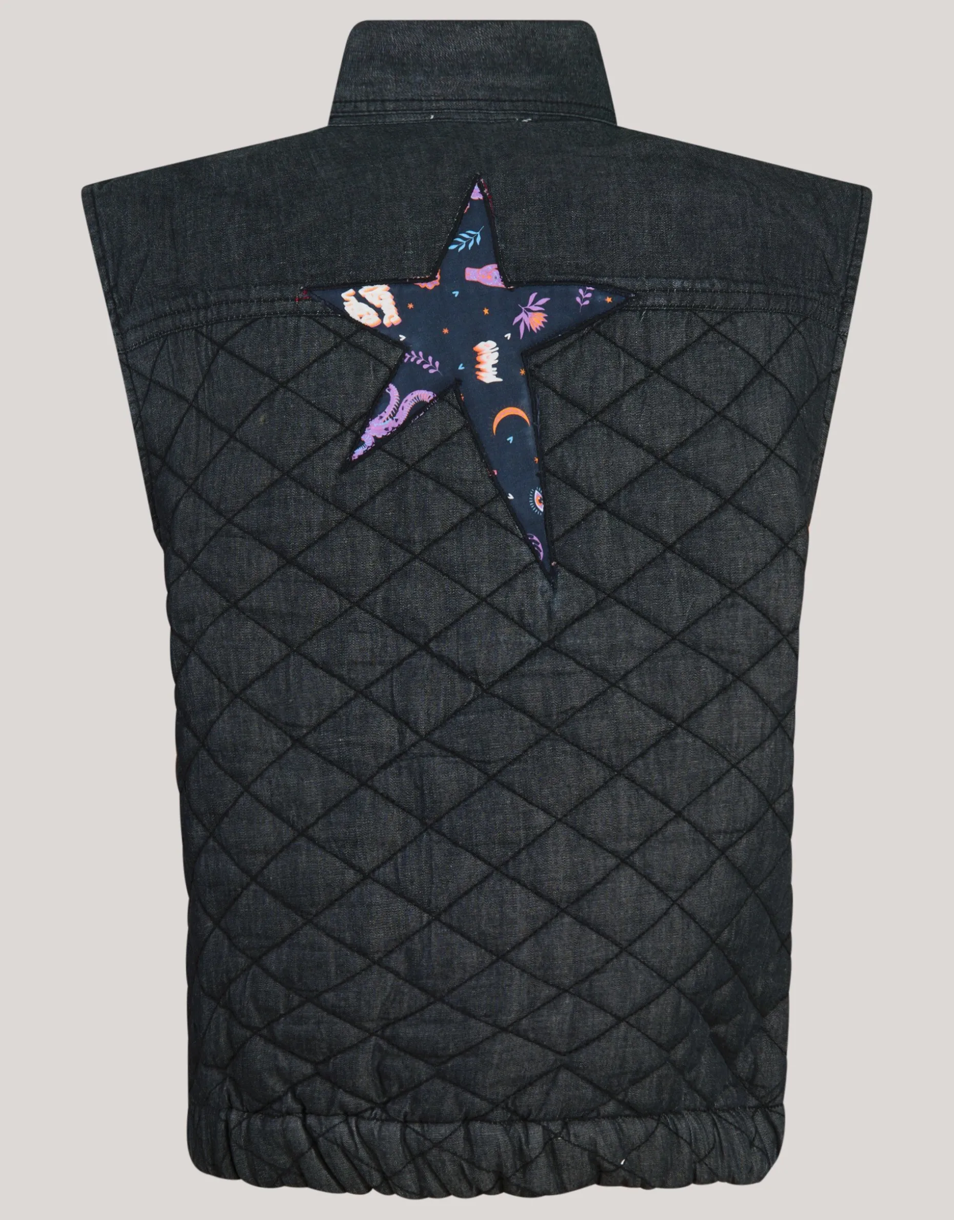Quilted Gilet Donkergrijs